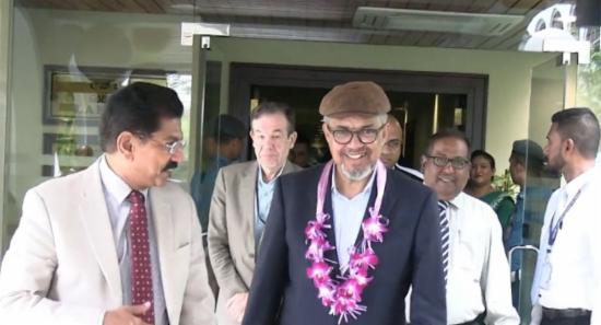 WHO Chief Arrives in SL